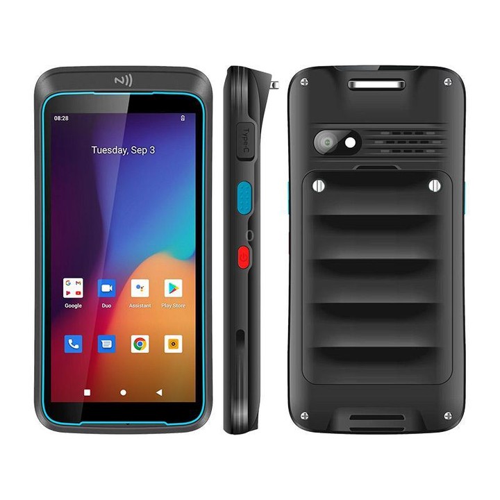 UNIWA V5N Barcode PDA Rugged Phone, 4GB+64GB, 5.5 inch Android 12 MediaTek MT6765 Helio P35 Octa Core, NFC, Network: 4G (UK Plug