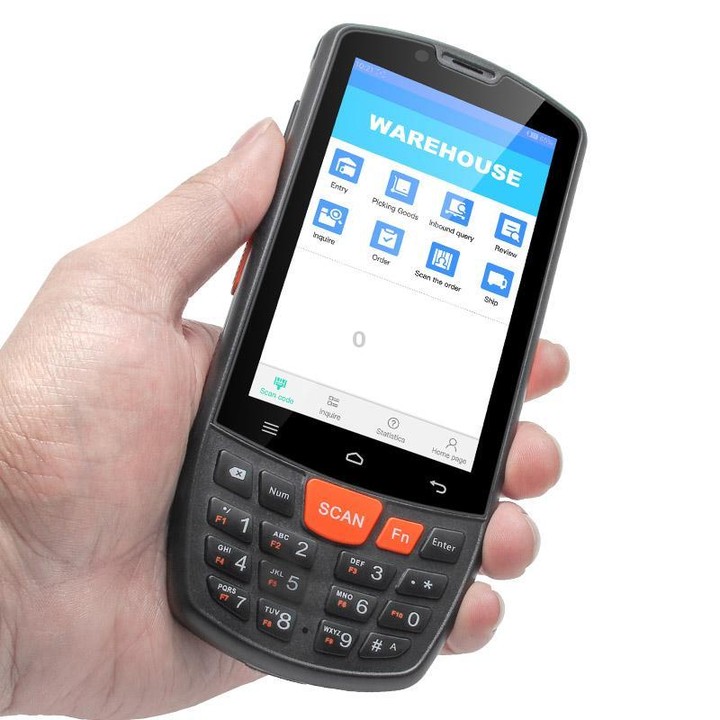 UNIWA HS006 Industrial PDA QR Code Scanner, 3GB+32GB, 4.0 inch Android 11 MediaTek MT6762 Octa Core, NFC, Network: 4G (AU Plug)