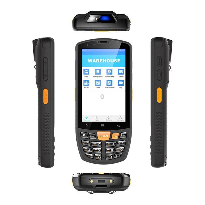 UNIWA HS006 Industrial PDA QR Code Scanner, 3GB+32GB, 4.0 inch Android 11 MediaTek MT6762 Octa Core, NFC, Network: 4G (UK Plug)