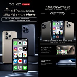 SOYES F9 Max, 4GB+64GB, 4.3 inch Android 12 MTK6762 Octa Core, Network: 4G, OTG, Dual SIM (Champagne Gold)