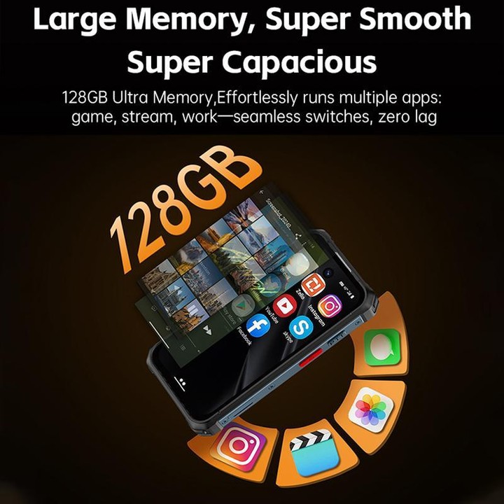 SOYES Maxo Rugged Phone, 6GB+128GB, 3.88 inch Android 12.0 MTK6762 Octa Core, Network: 4G, Dual SIM, OTG, Support Google Play St