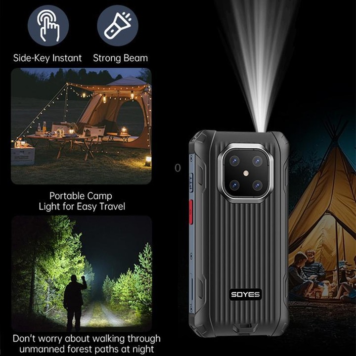 SOYES Maxo Rugged Phone, 6GB+128GB, 3.88 inch Android 12.0 MTK6762 Octa Core, Network: 4G, Dual SIM, OTG, Support Google Play St