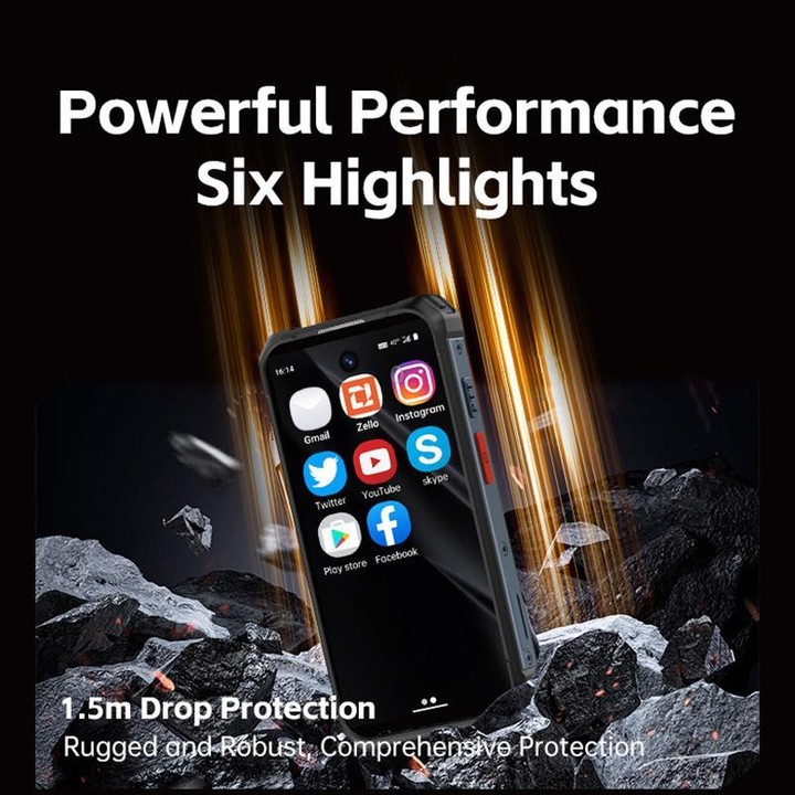 SOYES Maxo Rugged Phone, 6GB+128GB, 3.88 inch Android 12.0 MTK6762 Octa Core, Network: 4G, Dual SIM, OTG, Support Google Play St