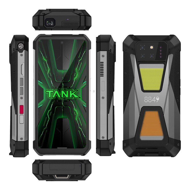 [HK Warehouse] Unihertz 8849 Tank 3S Night Vision Projector Rugged Phone, 16GB+512GB, 6.79 inch Android 14 Dimensity 8200 Octa C