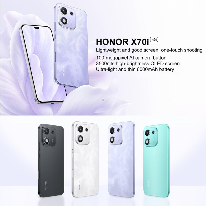 Honor X70i, 12GB+512GB, In-screen Fingerprint, 6.7 inch MagicOS 9.0 Android 15.0 Dimensity 7025 Ultra Octa Core, Network: 5G, OT