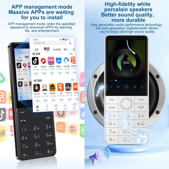DOOV Z17 Pro Keypad Phone, 3GB+32GB, 2.8 inch Android 13 Mediatek MT6762 Octa Core, Network: 4G (Black)