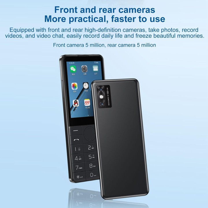 DOOV Z17 Pro Keypad Phone, 3GB+32GB, 2.8 inch Android 13 Mediatek MT6762 Octa Core, Network: 4G (Black)