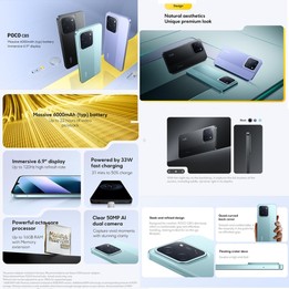 [HK Warehouse] Xiaomi POCO C85 Global, 6GB+128GB, Side Fingerprint, 6.9 inch Xiaomi HyperOS 2 MediaTek Helio G81-Ultra Octa Core