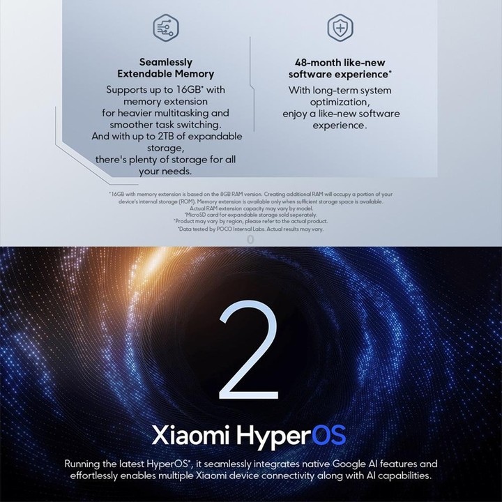 [HK Warehouse] Xiaomi POCO M7 Global, 6GB+128GB, Side Fingerprint, 6.9 inch Xiaomi HyperOS 2 Snapdragon 685 4G Octa Core, NFC, N