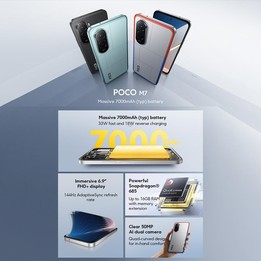 [HK Warehouse] Xiaomi POCO M7 Global, 6GB+128GB, Side Fingerprint, 6.9 inch Xiaomi HyperOS 2 Snapdragon 685 4G Octa Core, NFC, N