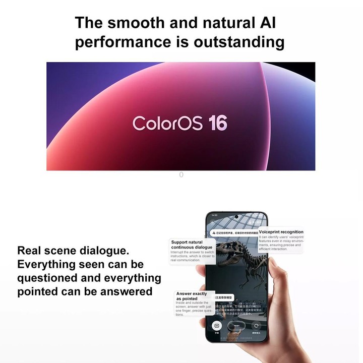 OPPO Find X9 AI Phone, 16GB+256GB, Screen Fingerprint, 6.59 inch ColorOS 16.0 Dimensity 9500 Octa Core, NFC, OTG, Network: 5G (R