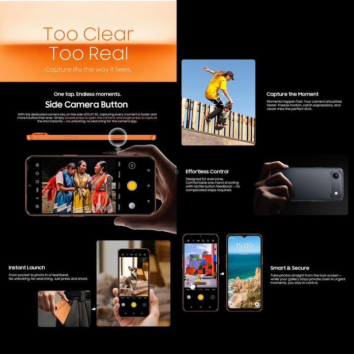 [HK Warehouse] Blackview Oscal FLAT 3C, 4GB+64GB, 6.56 inch Android 16 Unisoc UMS312 T310 Quad Core, OTG, Network: 4G (Blue)