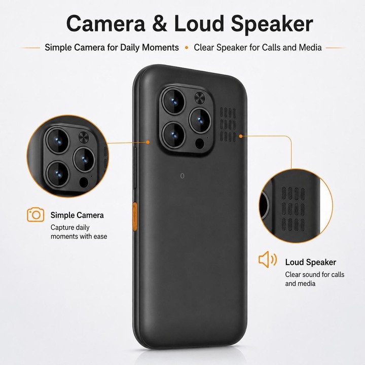 Q5 3G Key Phone, 3600mAh Battery, 2.8 inch, SOS, 21 Keys, Dual SIM, Network: 3G, Support Whatsapp, Facebook (Black)