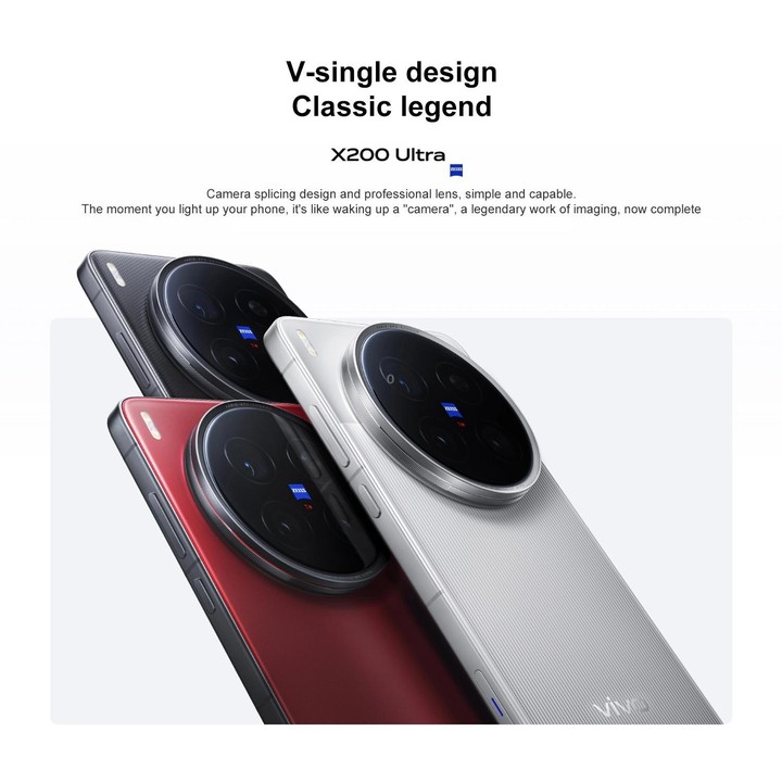 vivo X200 Ultra, 12GB+256GB, Face ID / 3D Ultrasonic Fingerprint, 6.82 inch OriginOS 5 / Android 15 Snapdragon 8 Elite Octa Core