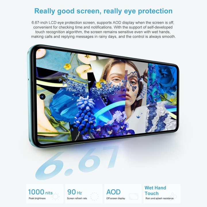 HUAWEI Enjoy 80, 8GB+512GB, Side Fingerprint, 6.67 inch HarmonyOS 4.0, OTG, Not Support Google Play (Green)