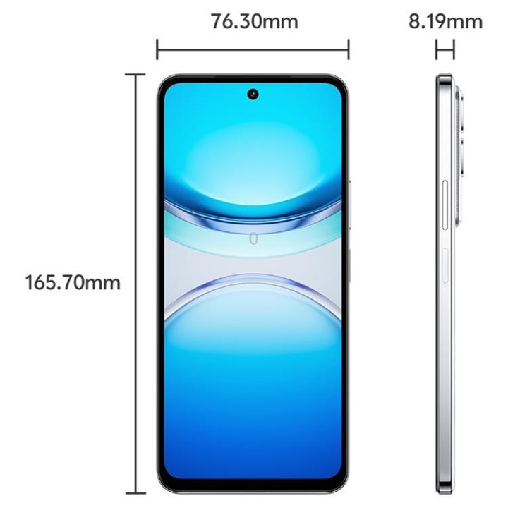 vivo Y300t, 8GB+128GB, Face ID / Side Fingerprint, 6.72 inch Android 15 OriginOS 5 Dimensity 7300 Octa Core, OTG, NFC, Network: