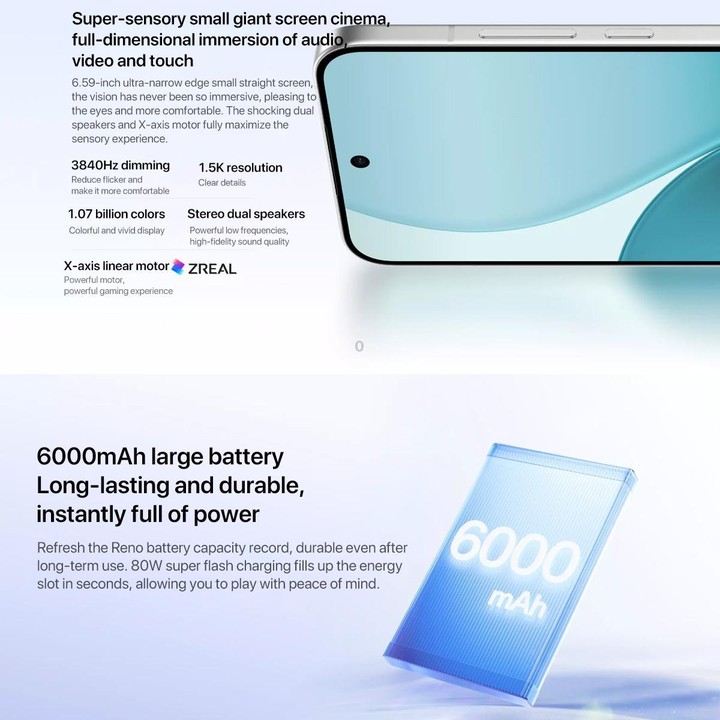 OPPO Reno14 AI Phone, 12GB+512GB, Screen Fingerprint, 6.59 inch ColorOS 15.0 Dimensity 8350 Octa Core, NFC, OTG, Network: 5G (Gr