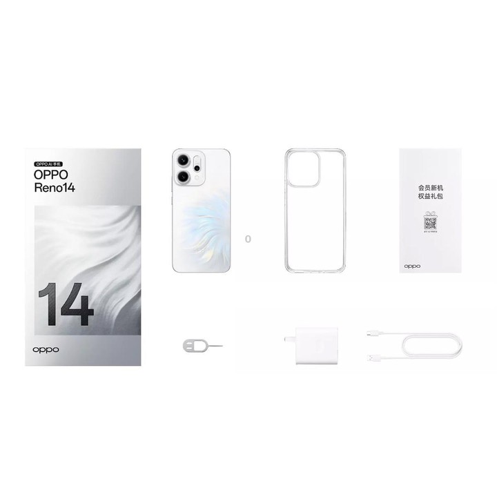 OPPO Reno14 AI Phone, 12GB+512GB, Screen Fingerprint, 6.59 inch ColorOS 15.0 Dimensity 8350 Octa Core, NFC, OTG, Network: 5G (Gr