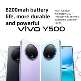 vivo Y500, 12GB+512GB, 6.77 inch Android 15 OriginOS 5 Dimensity 7300 Octa Core, OTG, NFC, Network: 5G (Blue)