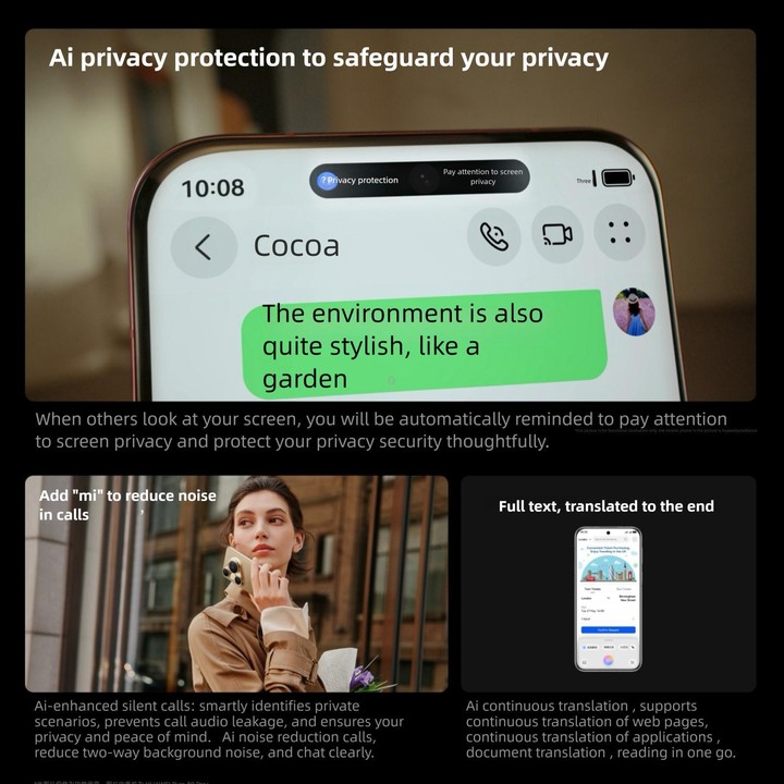 HUAWEI Pura 80 Ultra, 16GB+512GB, Side Fingerprint Identification, 6.8 inch HarmonyOS 5.1, NFC, OTG, Not Support Google Play (Go