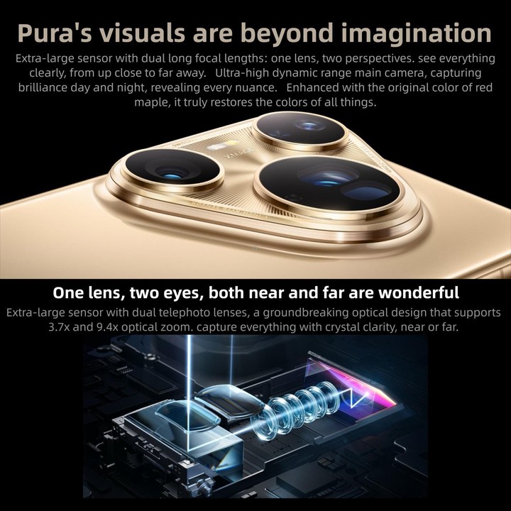 HUAWEI Pura 80 Ultra, 16GB+512GB, Side Fingerprint Identification, 6.8 inch HarmonyOS 5.1, NFC, OTG, Not Support Google Play (Go