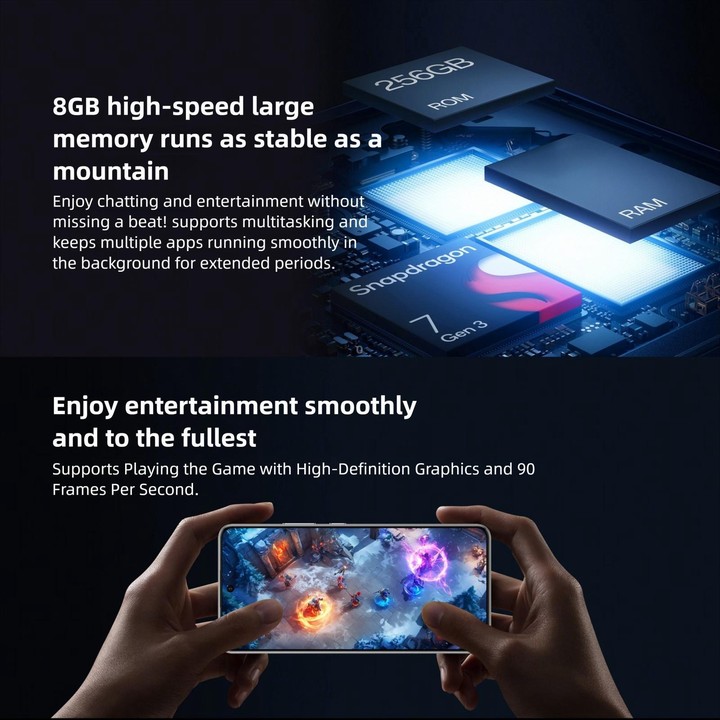 OPPO K13s 5G, 8GB+256GB, Screen Fingerprint, 6.8 inch ColorOS 15.0 Android 15 Snapdragon 7 Gen 3 Octa Core, NFC, Network: 5G (Wh