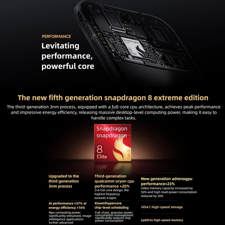 Xiaomi 17, 12GB+512GB, 3D Ultrasonic Fingerprint, 6.3 inch Xiaomi HyperOS 3 Snapdragon 8 Elite Gen 5 Octa Core, NFC, Network: 5G