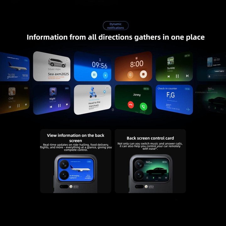 Xiaomi 17 Pro, 16GB+1TB, 3D Ultrasonic Fingerprint, 6.3 inch + 2.7 inch Xiaomi HyperOS 3 Snapdragon 8 Elite Gen 5 Octa Core, NFC