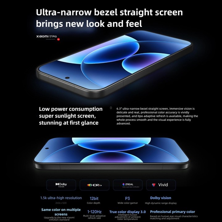 Xiaomi 17 Pro, 16GB+512GB, 3D Ultrasonic Fingerprint, 6.3 inch + 2.7 inch Xiaomi HyperOS 3 Snapdragon 8 Elite Gen 5 Octa Core, N