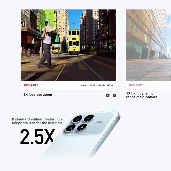 Xiaomi Redmi K90, 12GB+512GB, 6.59 inch Xiaomi HyperOS 3 Snapdragon 8 Elite Octa Core, NFC, Network: 5G(White)