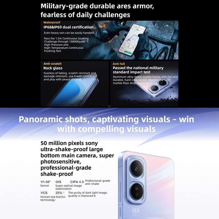 vivo iQOO Neo11, 16GB+256GB, Face ID / Screen Fingerprint Identification, 6.82 inch Android 16 OriginOS 6 Snapdragon 8 Elite Oct