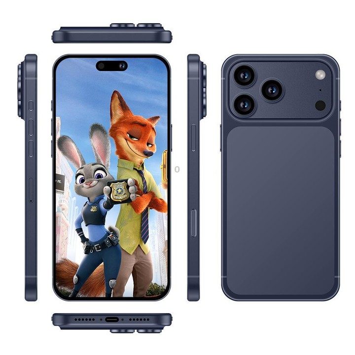 i17 Pro Max / A19, 4GB+64GB, 6.85 inch Android 8.1 MTK6762 Octa Core, Network: 4G, Dual SIM, AU Plug (Blue)