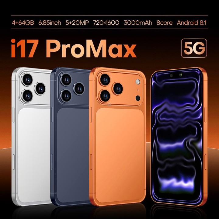 i17 Pro Max / A19, 4GB+64GB, 6.85 inch Android 8.1 MTK6762 Octa Core, Network: 4G, Dual SIM, US Plug (White)