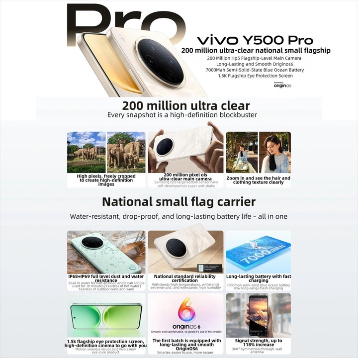 vivo Y500 Pro, 8GB+128GB, 6.67 inch Android 16 OriginOS 6 Dimensity 7400 Octa Core, OTG, NFC, Network: 5G (Pink)