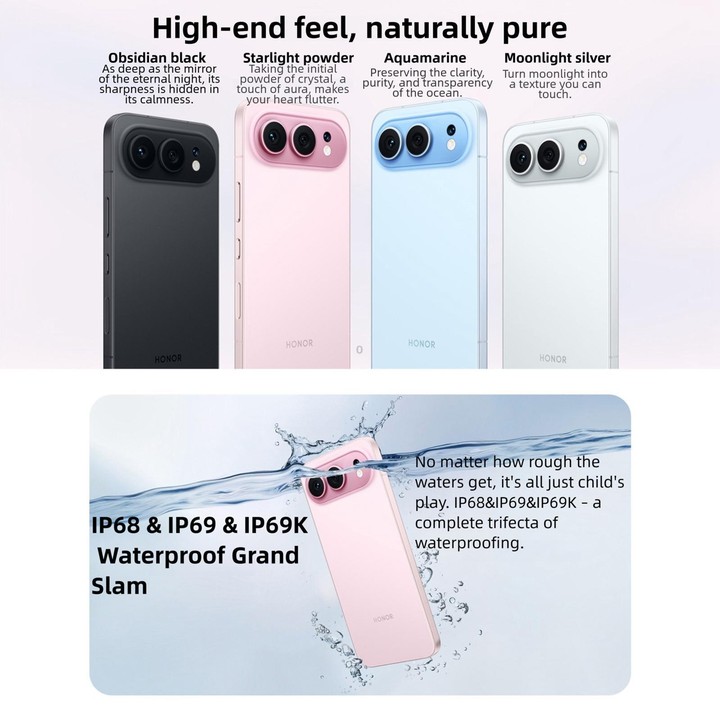 Honor 500, 16GB+512GB, Screen Fingerprint, 6.55 inch MagicOS 10.0 / Android 16 Snapdragon 8s Gen 4 Octa Core, Network: 5G, NFC,