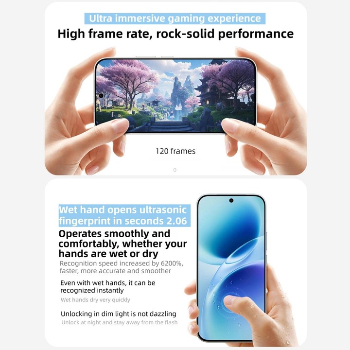 vivo S50, 12GB+256GB, 3D Fingerprint, 6.59 inch Android 16 OriginOS 6 Snapdragon 8s Gen 3 Octa Core, OTG, NFC, Network: 5G, Supp