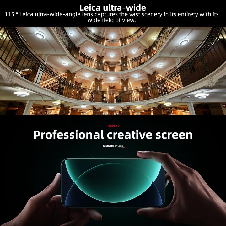 Xiaomi 17 Ultra, 16GB+1TB, 3D Ultrasonic Fingerprint, 6.9 inch Xiaomi HyperOS 3 Snapdragon 8 Elite Gen 5 Octa Core, NFC, Network