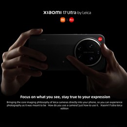 Xiaomi 17 Ultra By Leica, 16GB+1TB, 3D Ultrasonic Fingerprint, 6.9 inch Xiaomi HyperOS 3 Snapdragon 8 Elite Gen 5 Octa Core, NFC