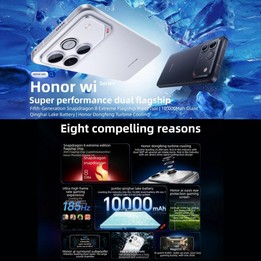 Honor WIN RT, 16GB+512GB, 3D Ultrasonic Fingerprint, 10000mAh Battery, 6.83 inch MagicOS 10.0 / Android 16 Snapdragon 8 Elite Oc