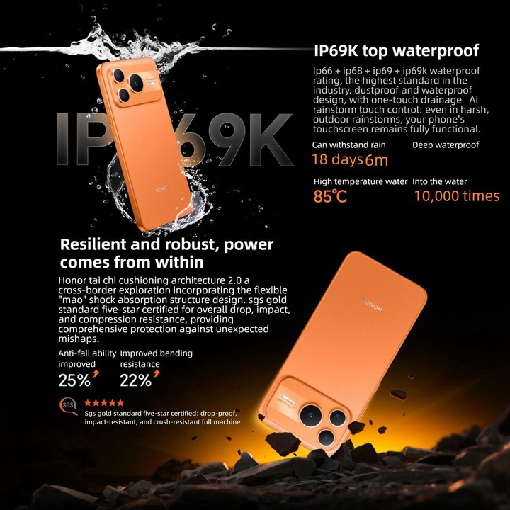 Honor Power2, 12GB+256GB, 10080mAh Battery, 6.79 inch MagicOS 10.0 / Android 16 Dimensity 8500 Elite Octa Core, Network: 5G, NFC