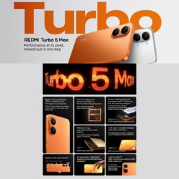 Xiaomi REDMI Turbo 5 Max, 16GB+512GB, 6.83 inch Xiaomi HyperOS 3 Dimensity 9500s Octa Core, NFC, Network: 5G (Black)