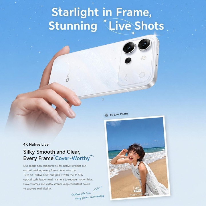 vivo S60, 12GB+512GB, 6.59 inch Android 16 OriginOS 6 Snapdragon 8s Gen 3 Octa Core, OTG, NFC, Network: 5G, Support Google Play