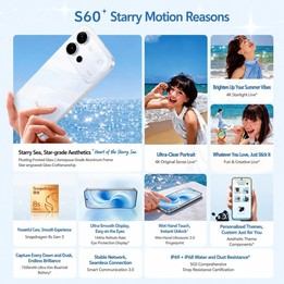 vivo S60, 16GB+512GB, 6.59 inch Android 16 OriginOS 6 Snapdragon 8s Gen 3 Octa Core, OTG, NFC, Network: 5G, Support Google Play