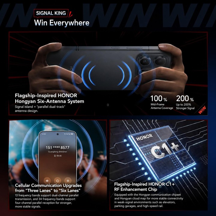 Honor WIN Turbo, 12GB+256GB, 10000mAh Battery, 6.79 inch MagicOS 10.0 / Android 16 Dimensity 8500 Racing Edition Octa Core, Netw