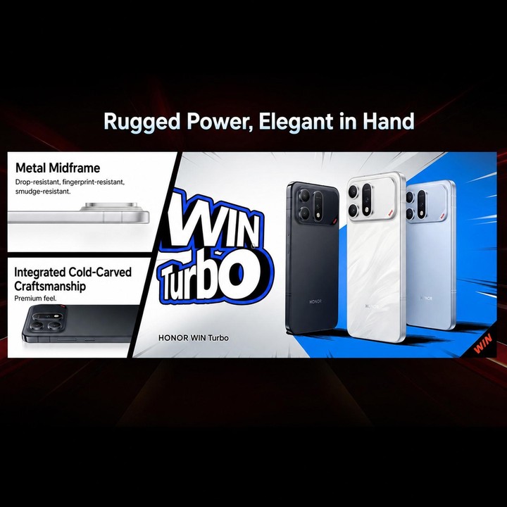 Honor WIN Turbo, 12GB+512GB, 10000mAh Battery, 6.79 inch MagicOS 10.0 / Android 16 Dimensity 8500 Racing Edition Octa Core, Netw