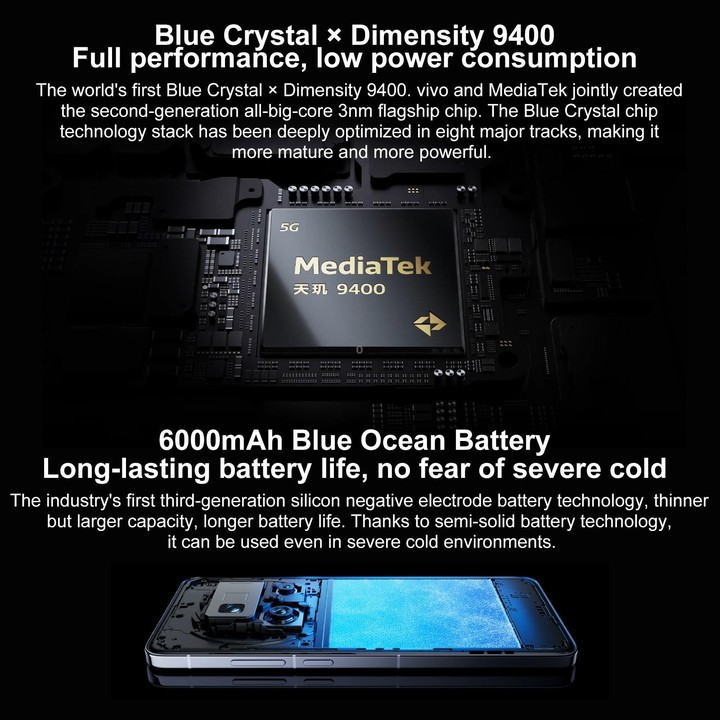vivo X200 Pro, 16GB+1TB, Face ID / Screen Fingerprint Identification, 6.78 inch Android 15 Dimensity 9400 Octa Core, OTG, NFC, N