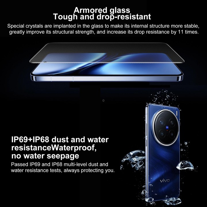 vivo X200 Pro, 16GB+1TB, Face ID / Screen Fingerprint Identification, 6.78 inch Android 15 Dimensity 9400 Octa Core, OTG, NFC, N
