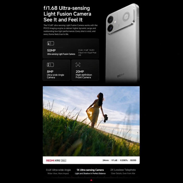 Xiaomi Redmi K90 Ultra, 12GB+512GB, 6.83 inch Xiaomi HyperOS 3 Snapdragon 8 Elite Octa Core, NFC, Network: 5G (Blue)