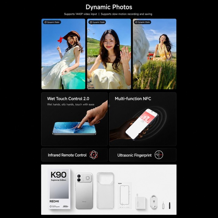 Xiaomi Redmi K90 Ultra, 16GB+512GB, 6.83 inch Xiaomi HyperOS 3 Snapdragon 8 Elite Octa Core, NFC, Network: 5G (Black)