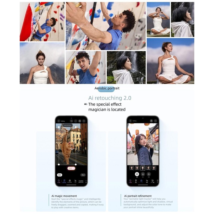 Huawei nova 14, 12GB+256GB, Side Fingerprint Identification, 6.7 inch HarmonyOS 5.0, NFC, OTG, Not Support Google Play (White)